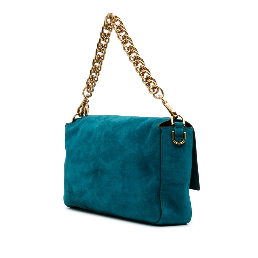 Fendi Large Suede Chamois Baguette Satchel - 2