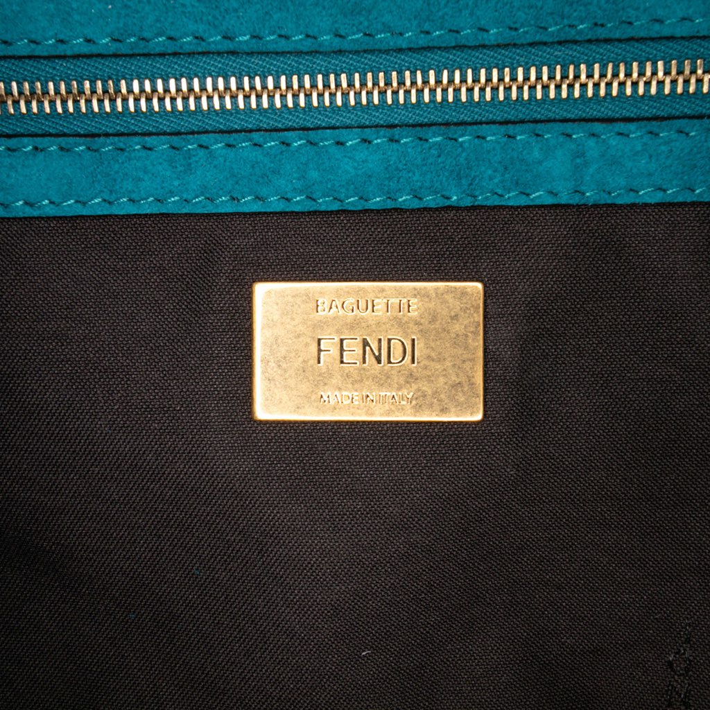 Fendi Large Suede Chamois Baguette Satchel - 5