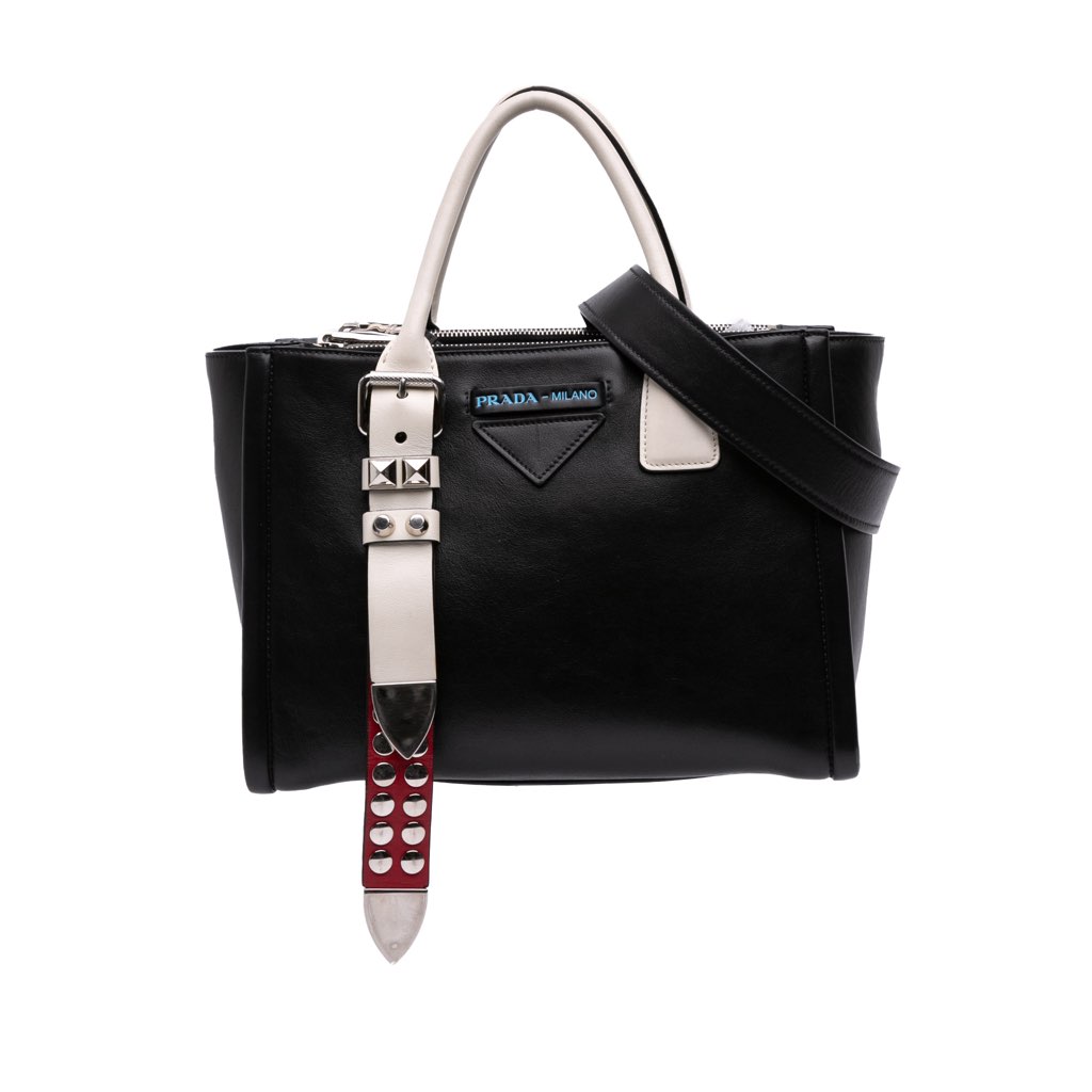 Prada Bicolor Grace Lux Concept Top Handle Bag