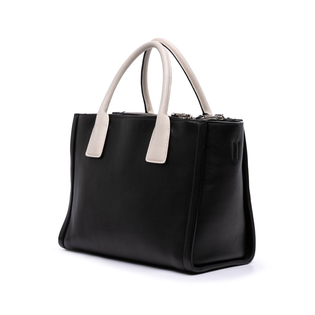 Prada Bicolor Grace Lux Concept Top Handle Bag - Back view