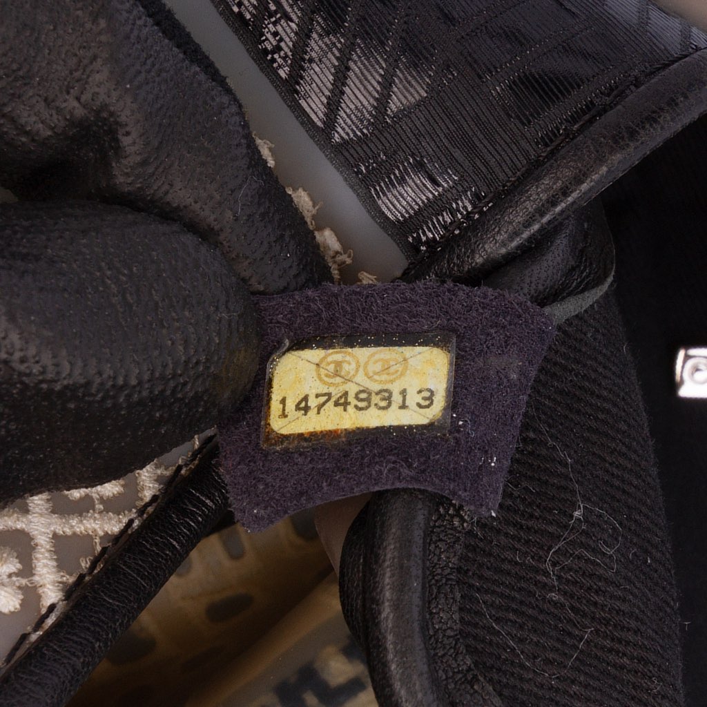 Chanel Jumbo PVC and Tweed Patchwork Single Flap - Side view