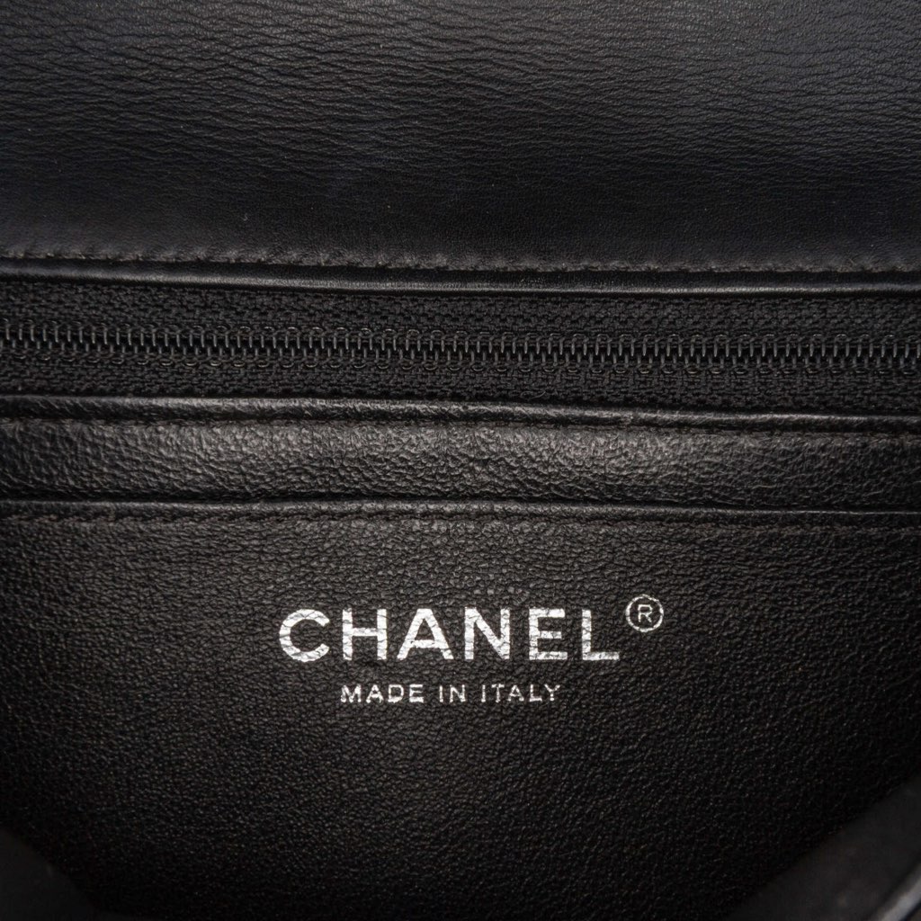 Chanel Mini Rectangular Classic Chevron Patent Single Flap - 5