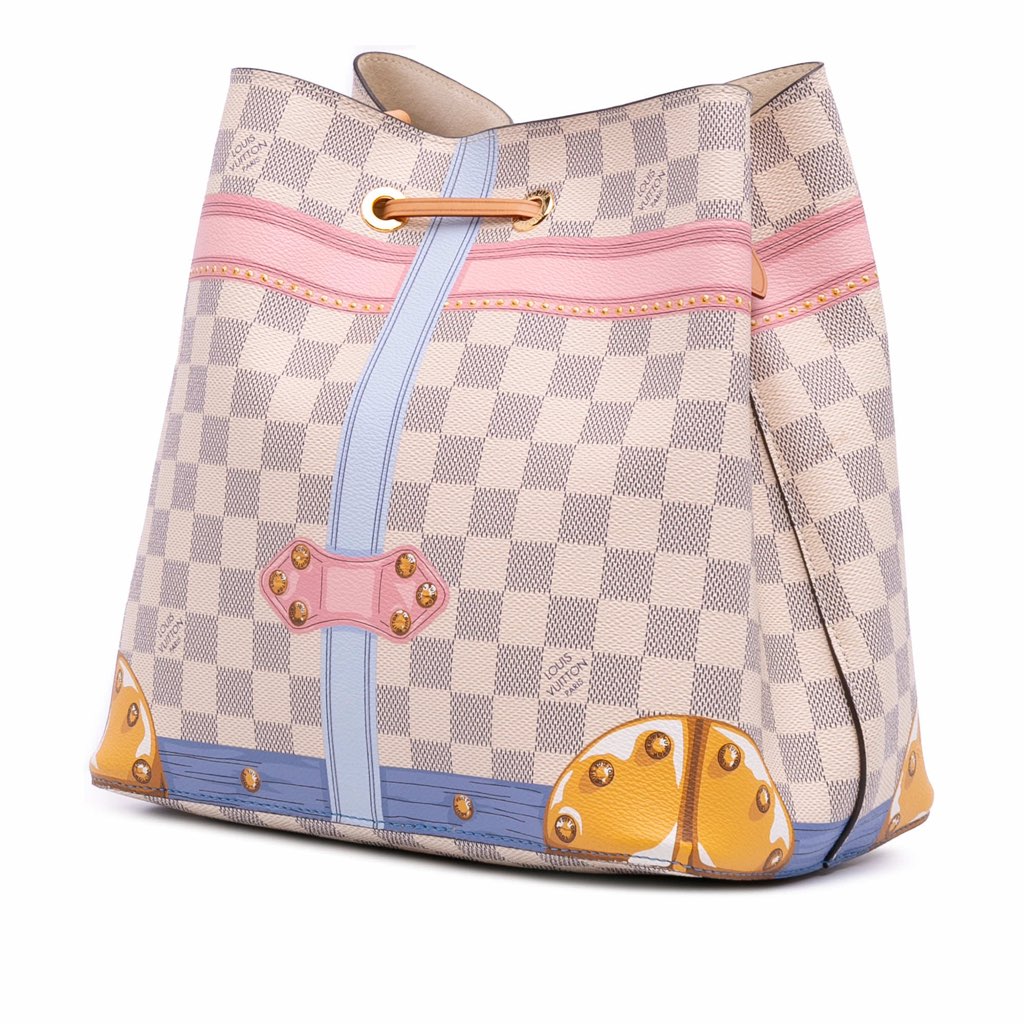 Louis Vuitton Damier Azur Summer Trunks Neonoe - Back view