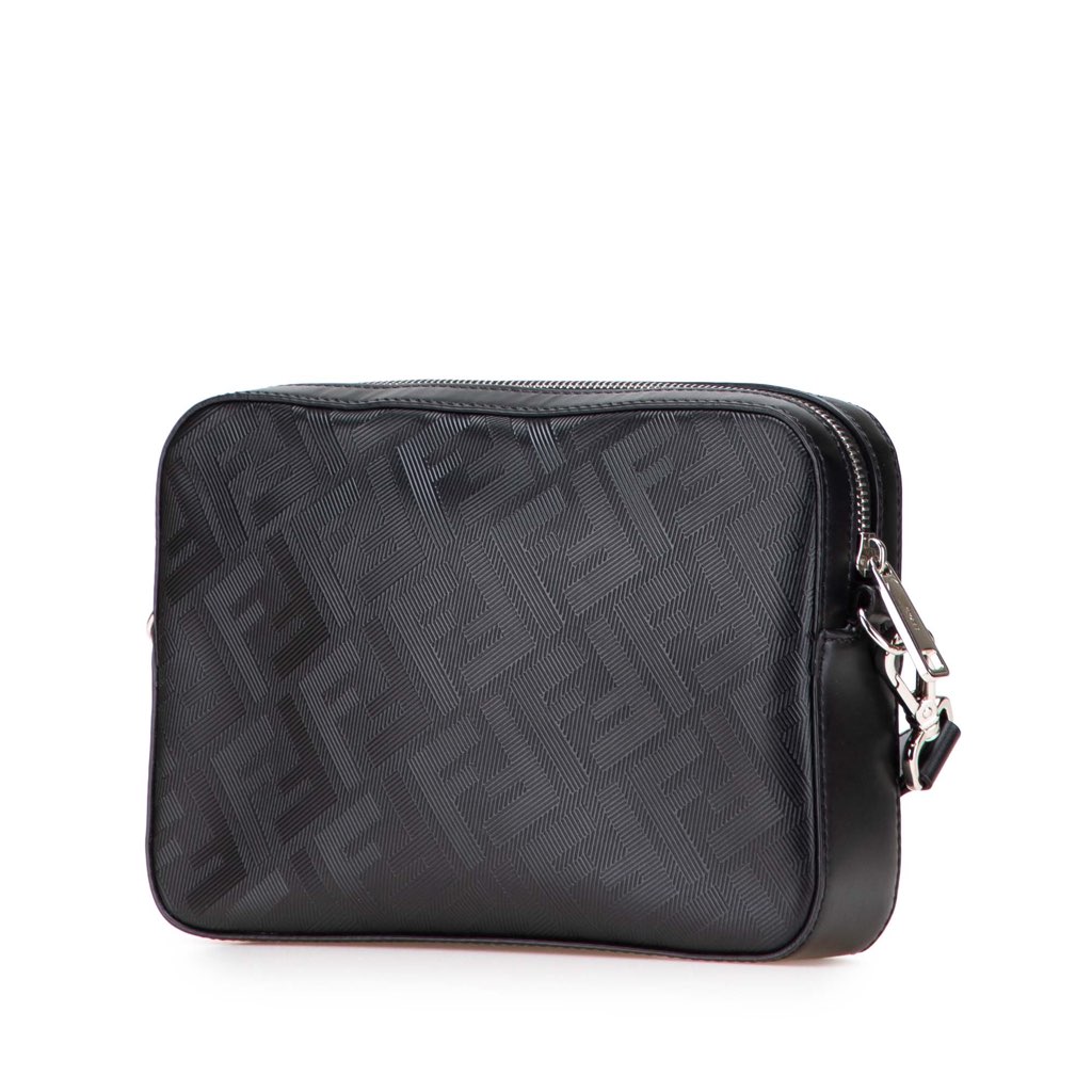 Fendi Zucca Shadow Calfskin Diagonal Camera Bag - 2