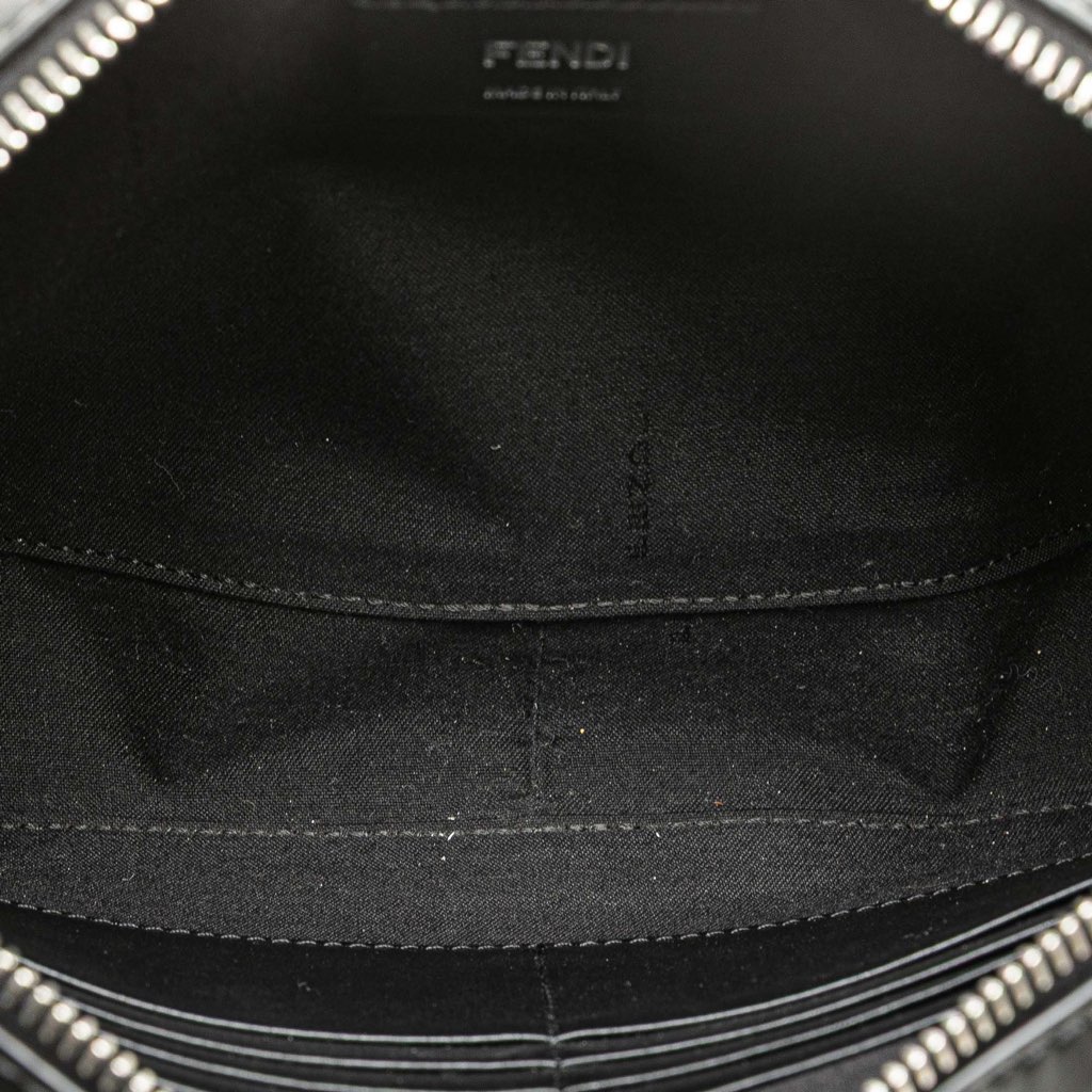 Fendi Zucca Shadow Calfskin Diagonal Camera Bag - 4