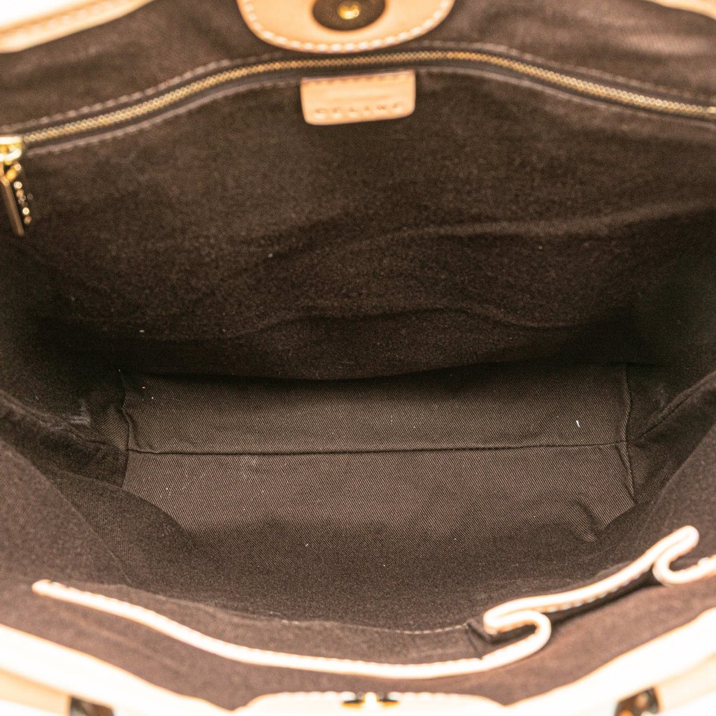 Celine Macadam Coated Canvas Vertical Tote - 4