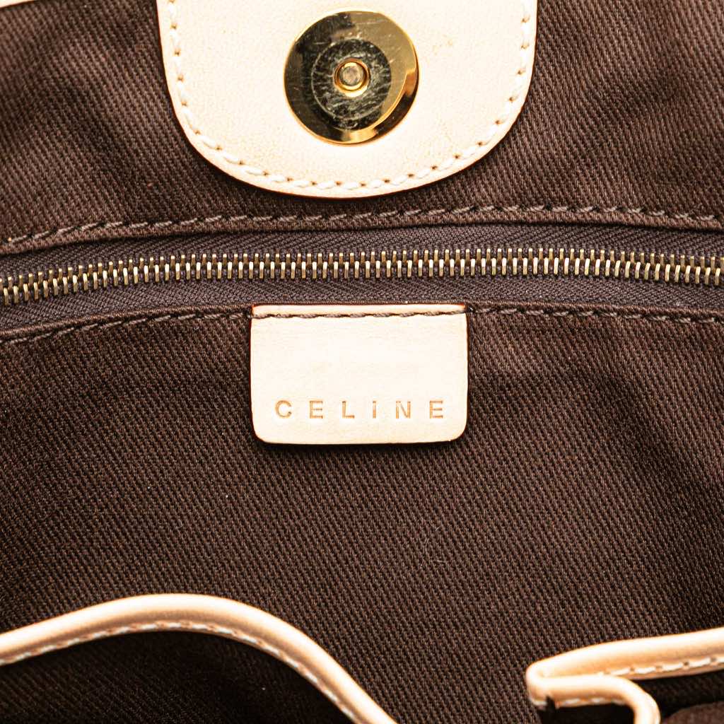 Celine Macadam Coated Canvas Vertical Tote - 5