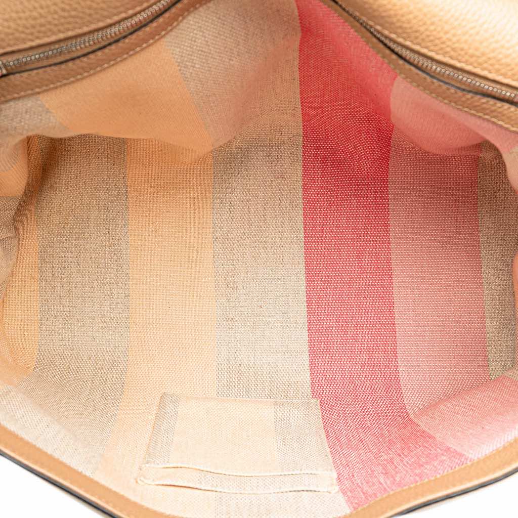 Gucci Large Leather Bamboo Daily Satchel - 4