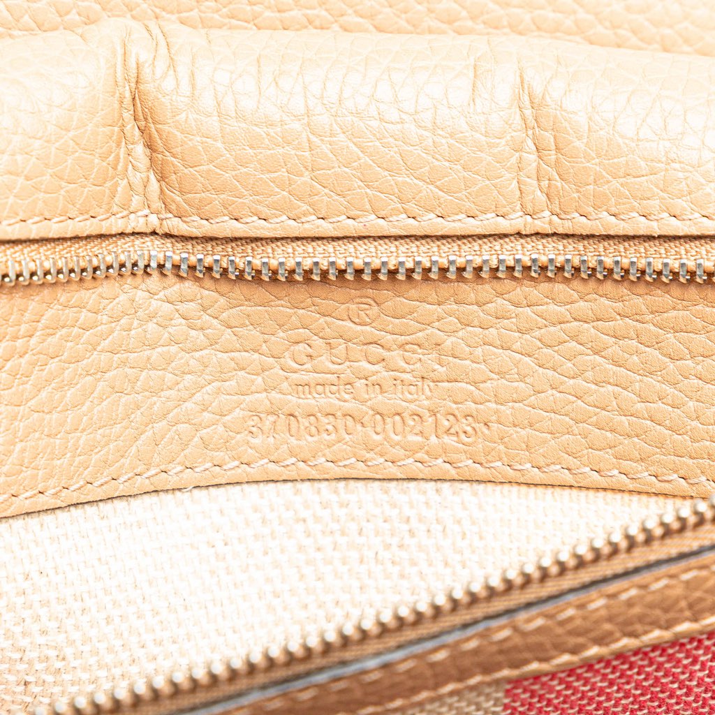 Gucci Large Leather Bamboo Daily Satchel - Side view