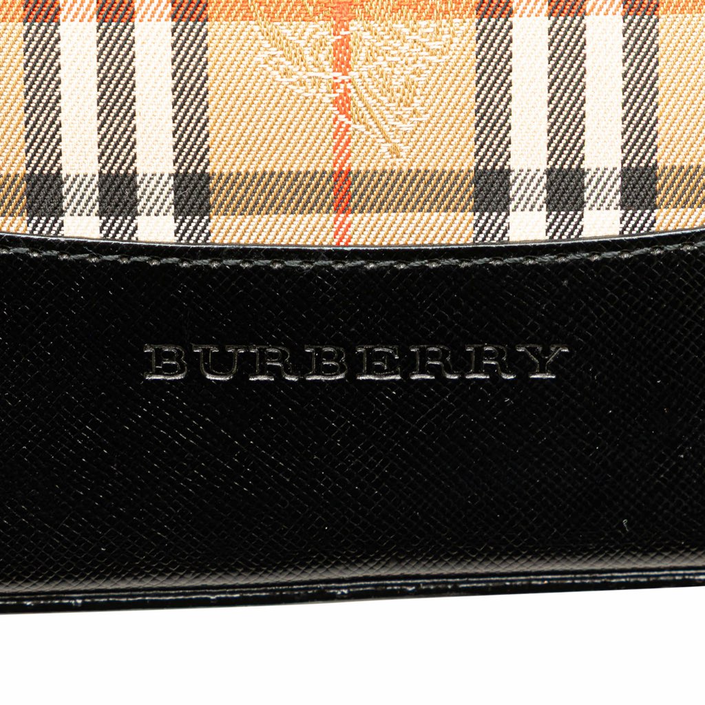 Burberry Haymarket Check Canvas Shoulder Bag - Side view