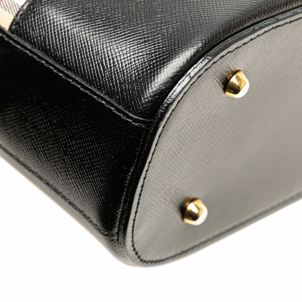 Burberry Haymarket Check Canvas Shoulder Bag - Image 10