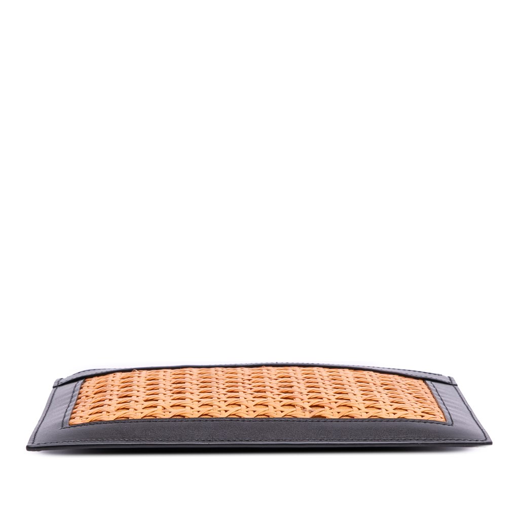 Saint Laurent Wicker Rattan Pouch - 3