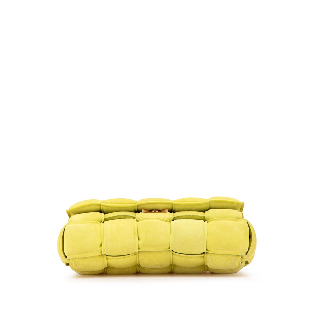 Bottega Veneta Suede Intrecciato Padded Chain Cassette Satchel - 3