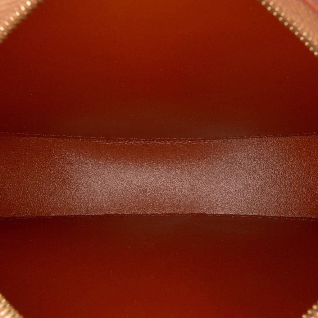 Celine Small Houndstooth Canvas and Calfskin Cuir Triomphe Oval Crossbody - 4