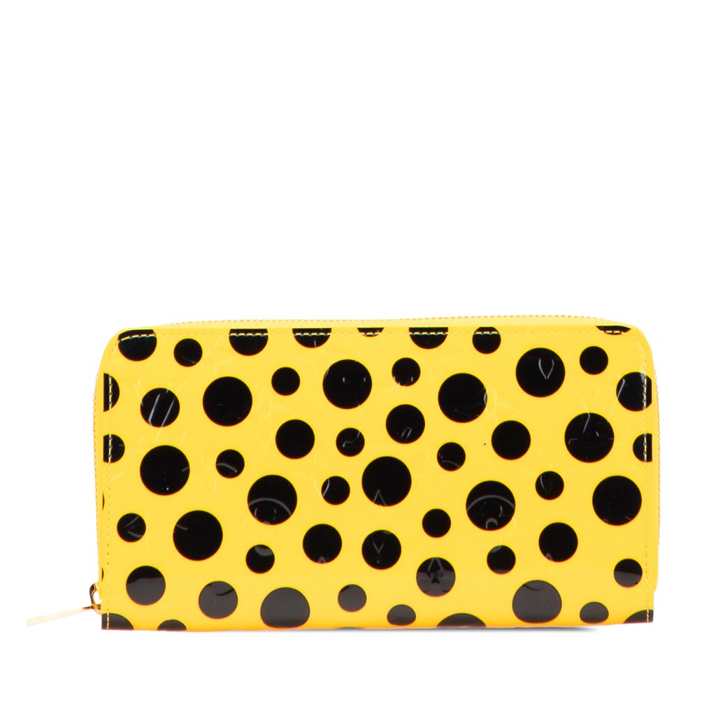 Louis Vuitton Yayoi Kusama Monogram Vernis Infinity Dots Zippy Wallet