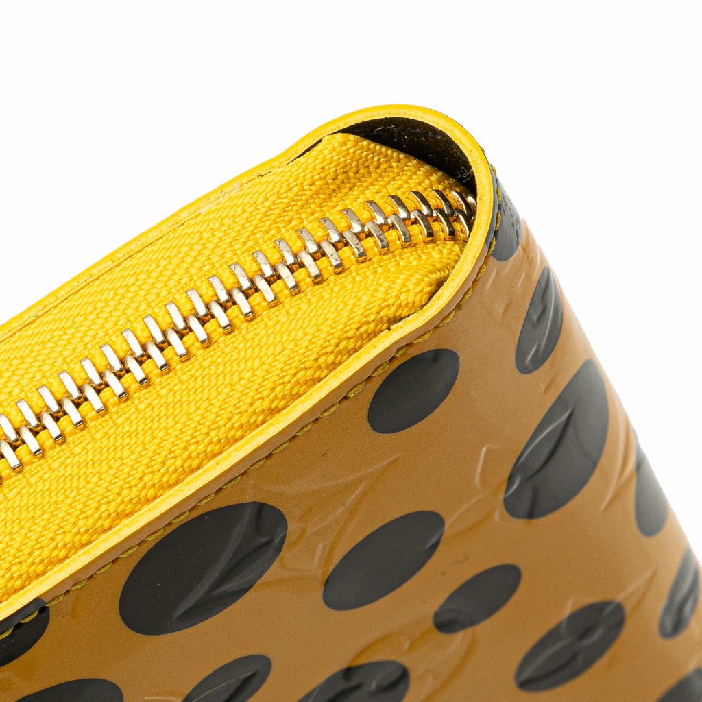 Louis Vuitton Yayoi Kusama Monogram Vernis Infinity Dots Zippy Wallet - Image 11