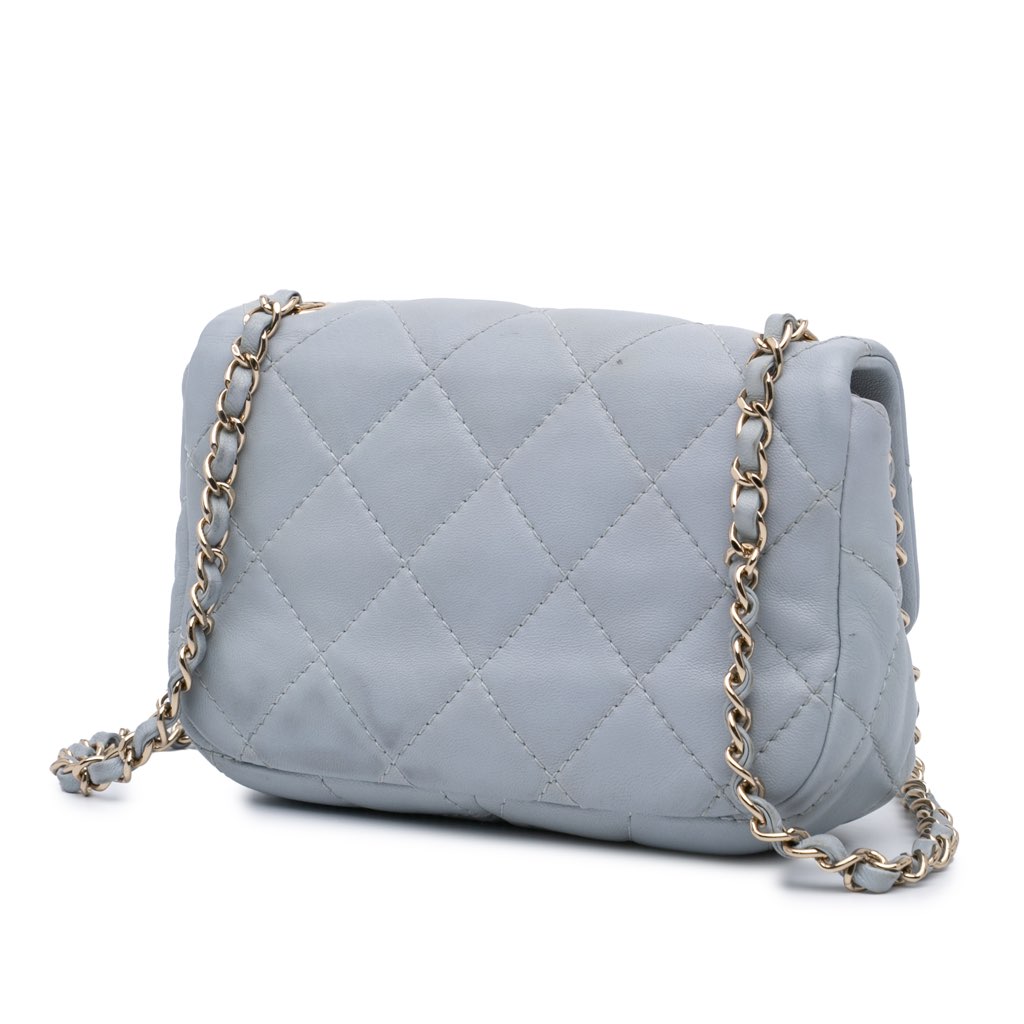 Chanel Mini Calfskin Chain Around Flap - Back view