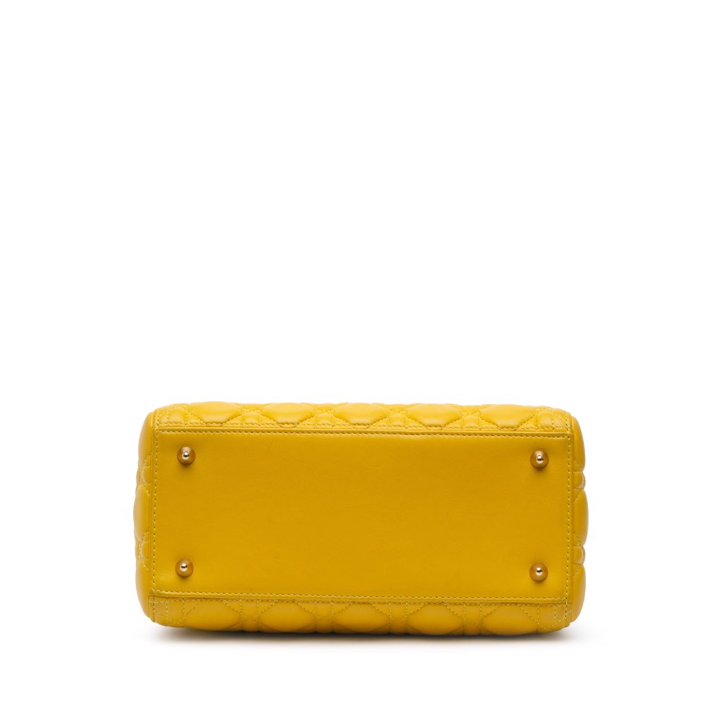 Dior Medium Lambskin Cannage Lady Dior - Image 6