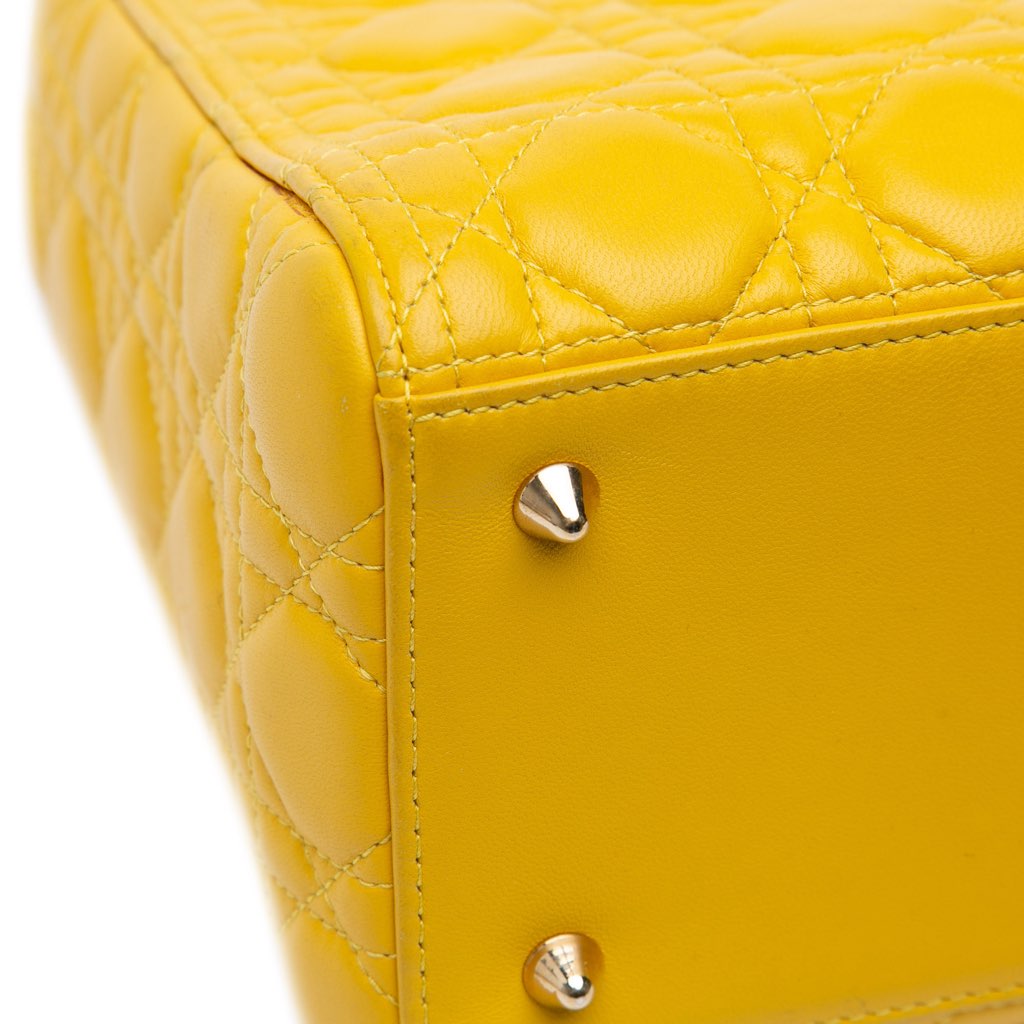 Dior Medium Lambskin Cannage Lady Dior - Image 11