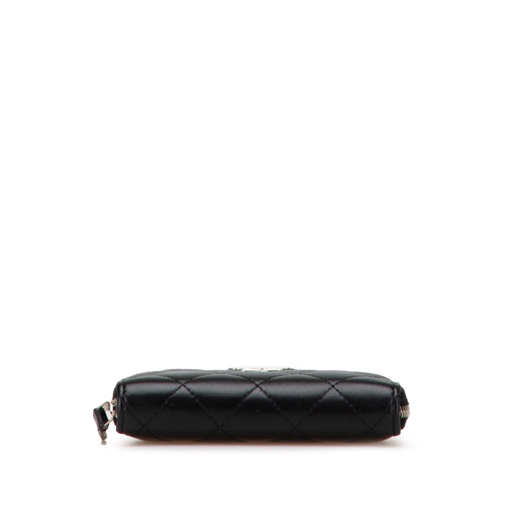 Chanel Quilted Lambskin CC Crystal Coin Pouch - Image 6