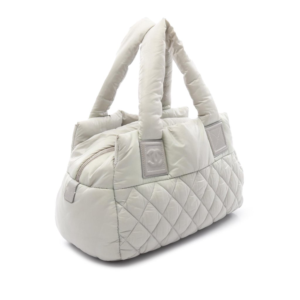 Chanel Small Quilted Nylon Coco Cocoon Tote - 2