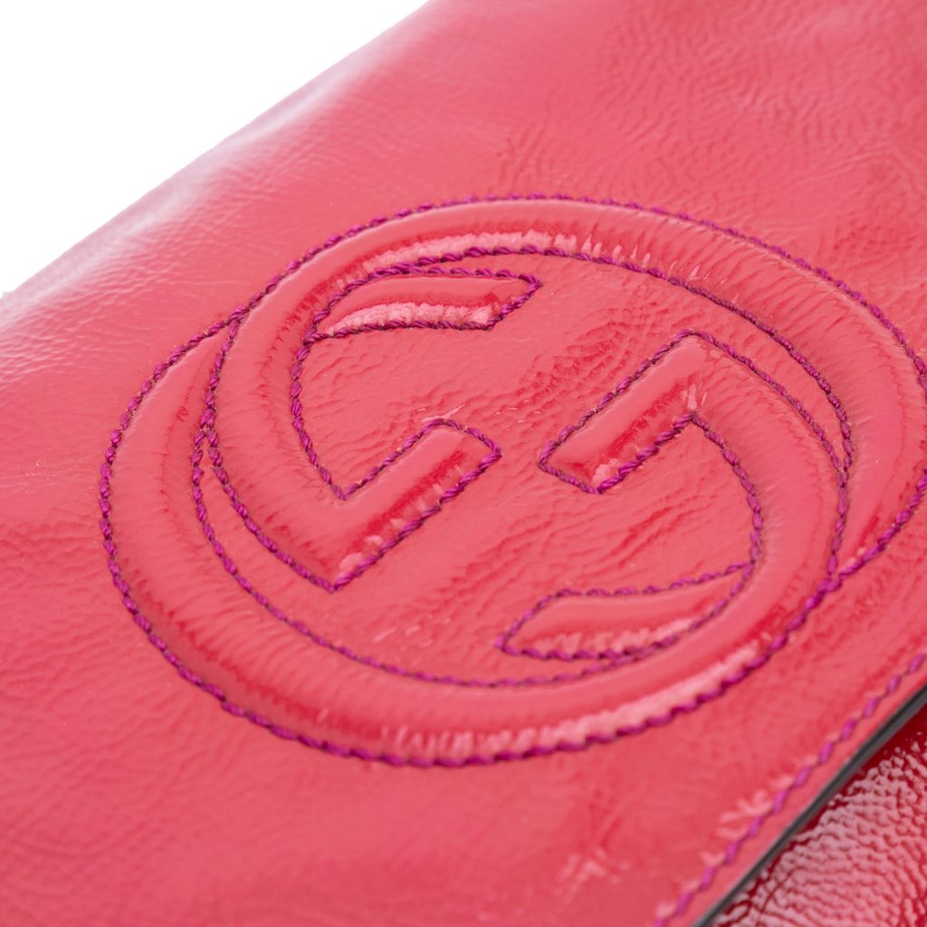 Gucci Medium Patent Soho Chain Flap Crossbody - 4