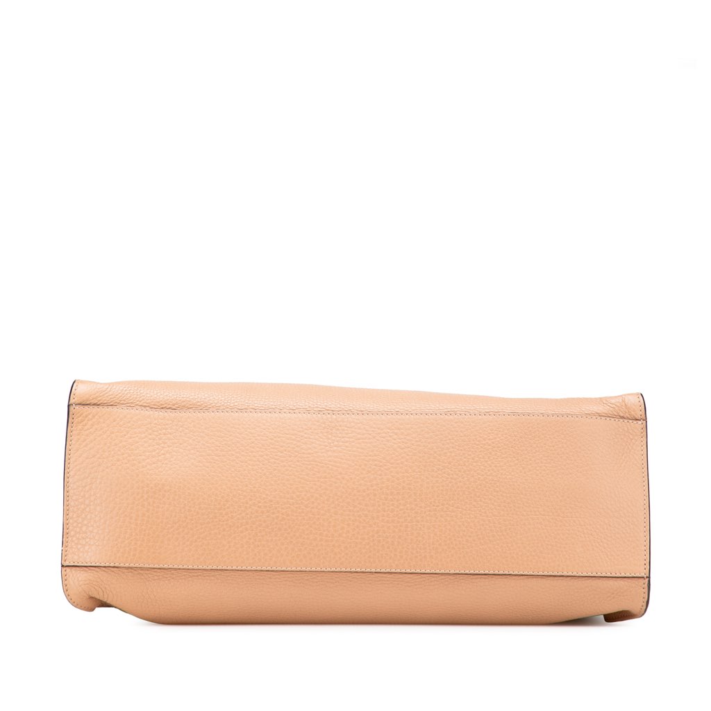 Gucci Medium Calfskin Bamboo Daily Shopper Satchel - Image 6