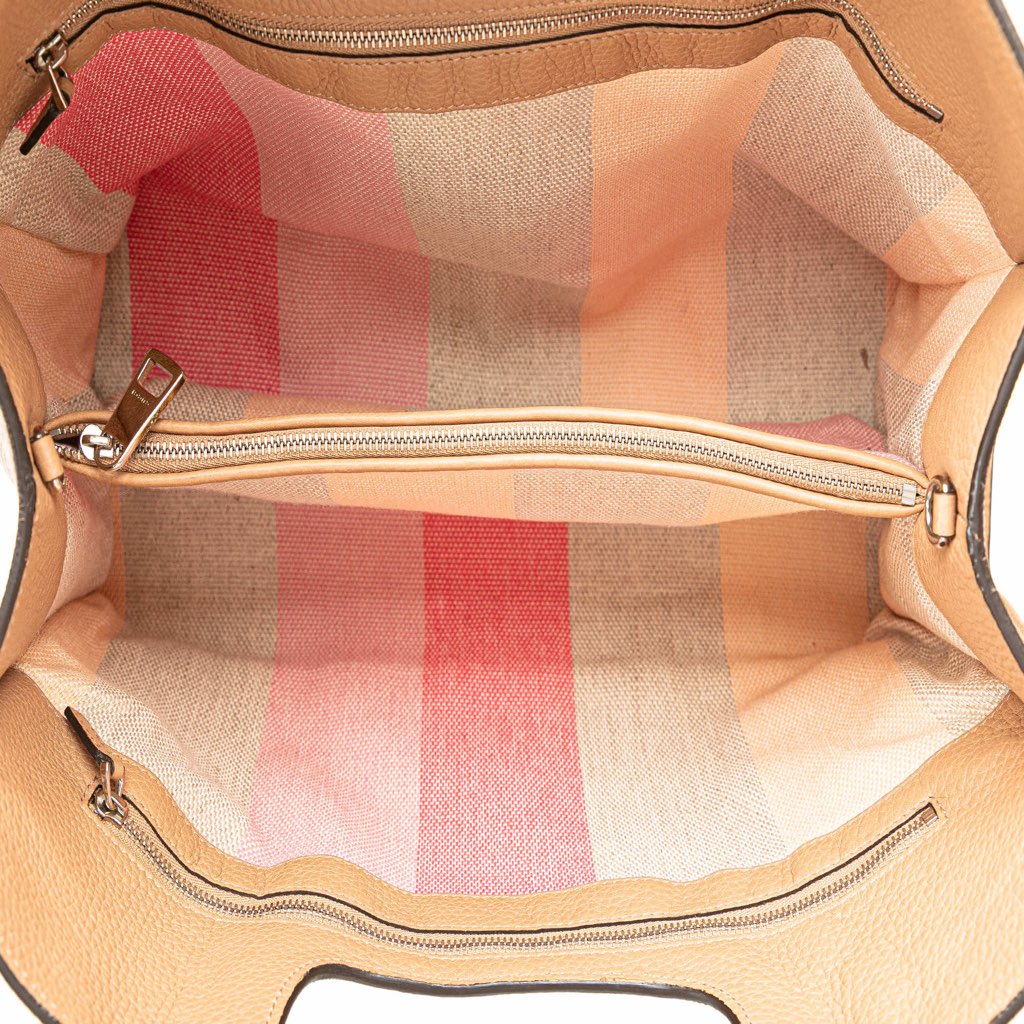 Gucci Medium Calfskin Bamboo Daily Shopper Satchel - 4