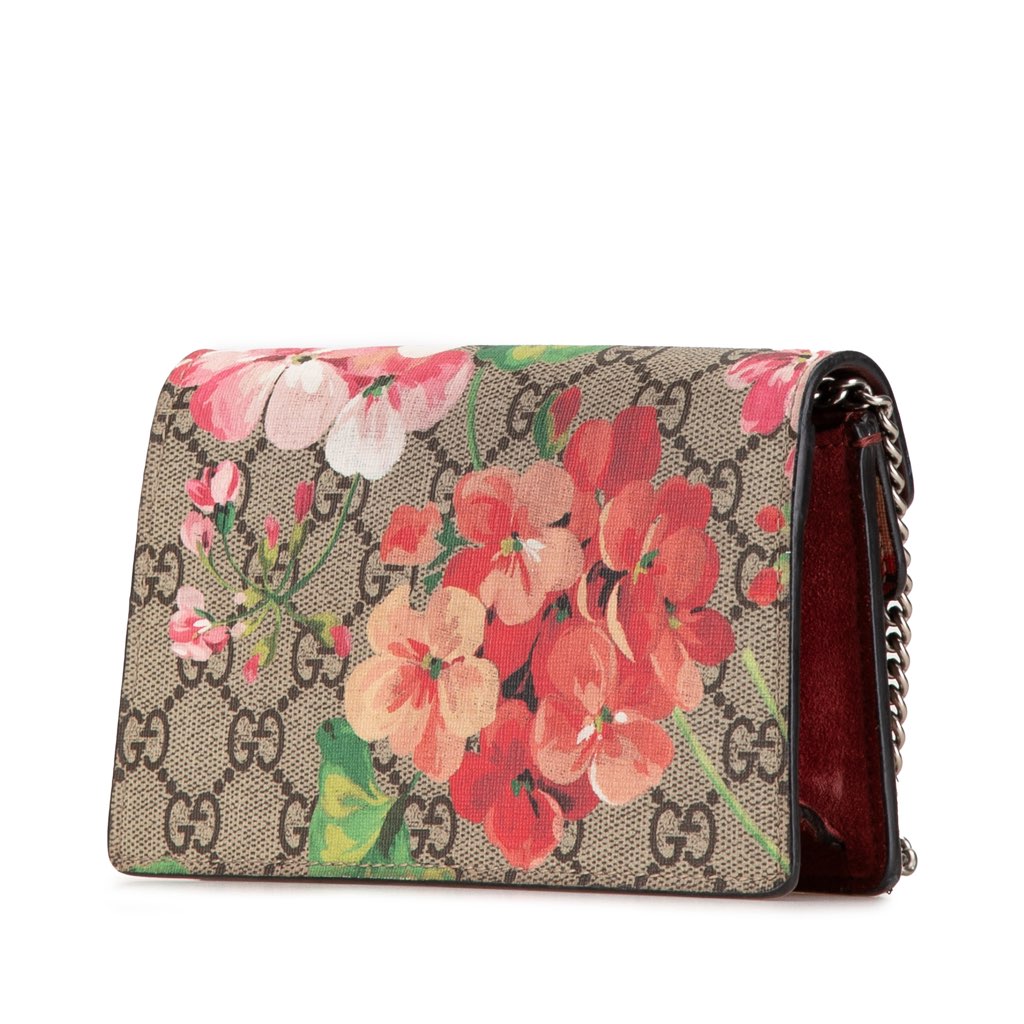 Gucci Super Mini GG Supreme Blooms Dionysus Crossbody - 2