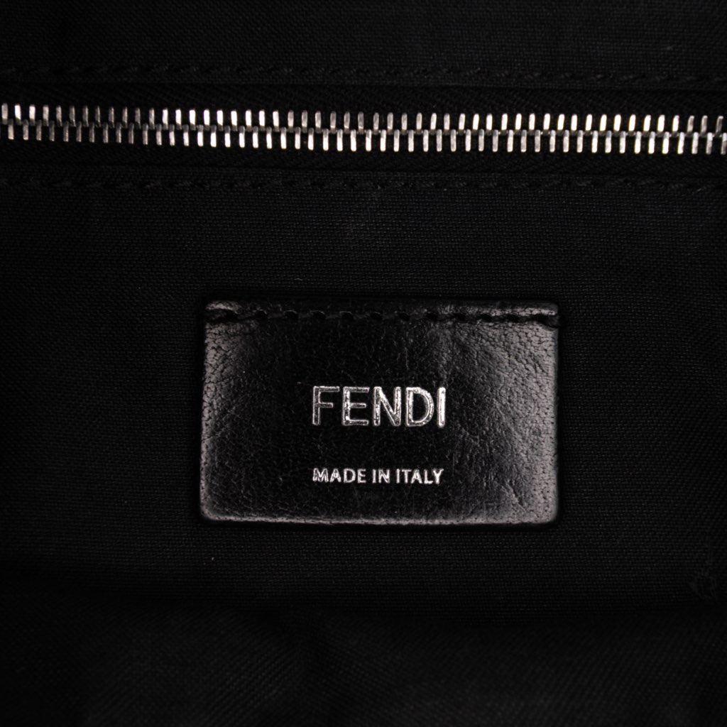 Fendi Zucca Canvas Convertible Baguette Satchel - Side view