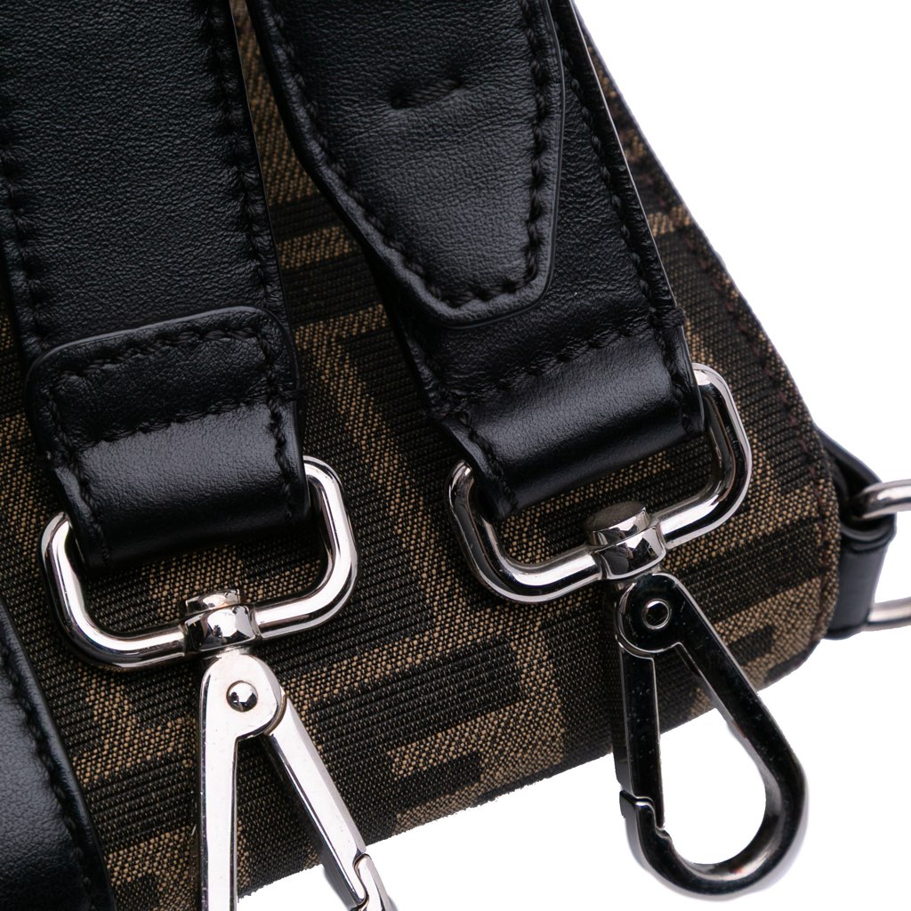 Fendi Zucca Canvas Convertible Baguette Satchel - Image 10