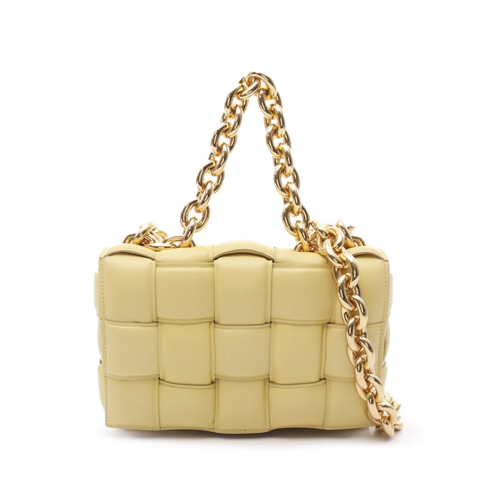 Bottega Veneta Nappa Intrecciato Padded Chain Cassette Satchel