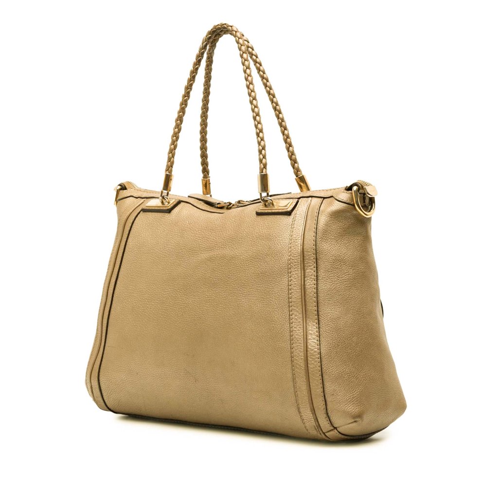 Gucci Large Leather Bella Tote - Back view