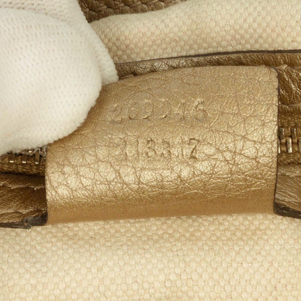 Gucci Large Leather Bella Tote - Side view