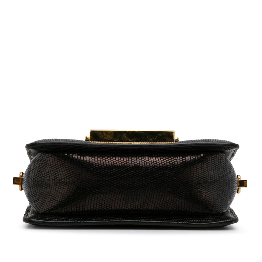 Tom Ford Small T-Clasp Lizard-Embossed Crossbody Bag - 5