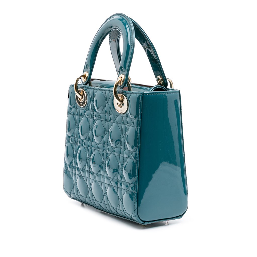 Dior Small Patent Cannage Lady Dior - 2