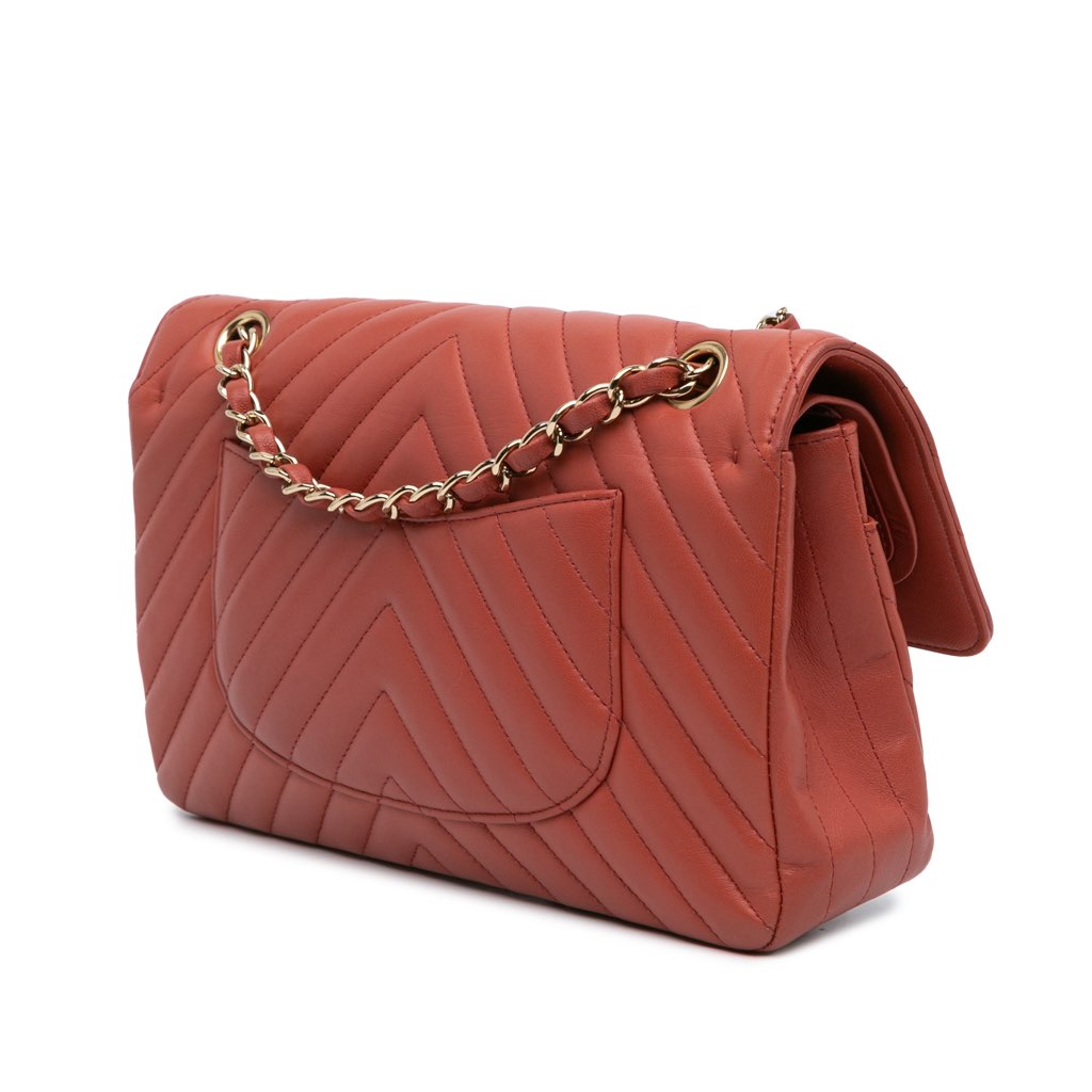 Chanel Medium Classic Chevron Lambskin Double Flap - 2