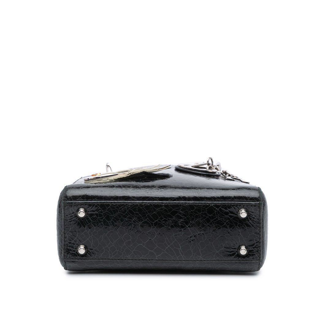 Dior Mini Ceramic Effect Deerskin Jeweled Swan Lady Dior - 3