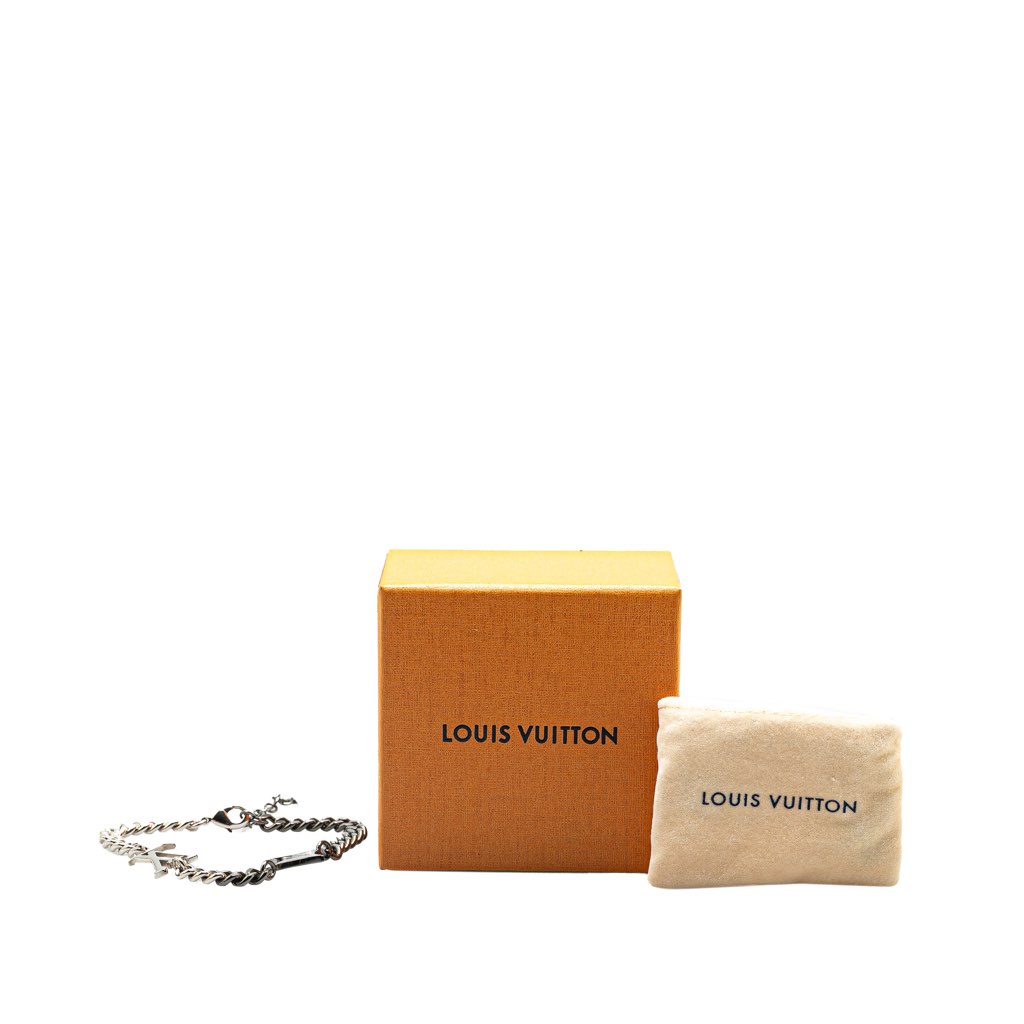 Louis Vuitton Silver Plated LV Instinct Bracelet - Detail 1