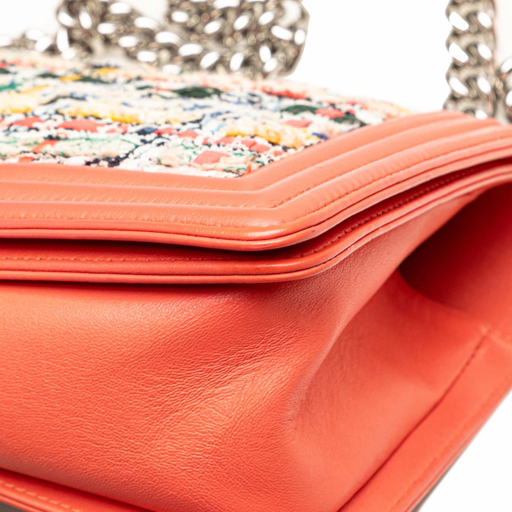 Chanel Small Tweed and Lambskin Boy Flap - Image 13