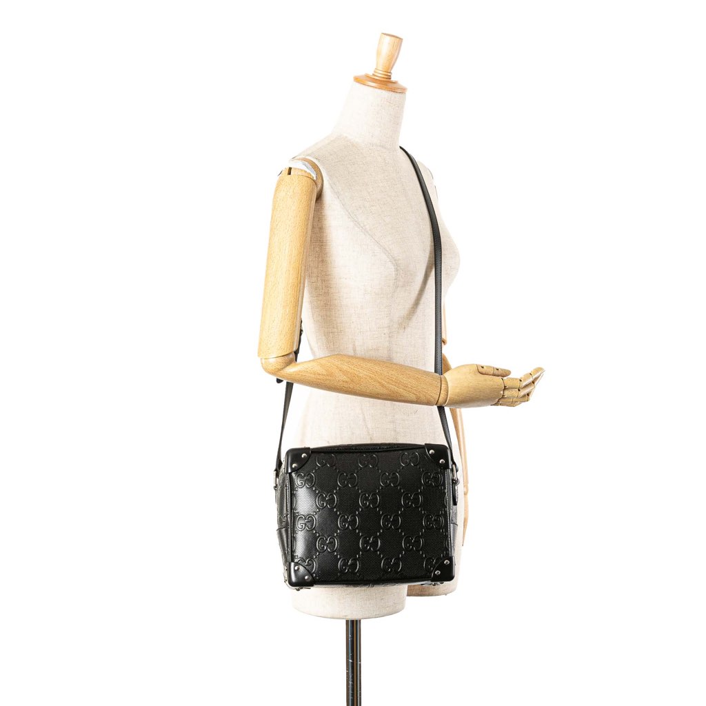 Gucci GG Embossed Leather Crossbody - Image 13