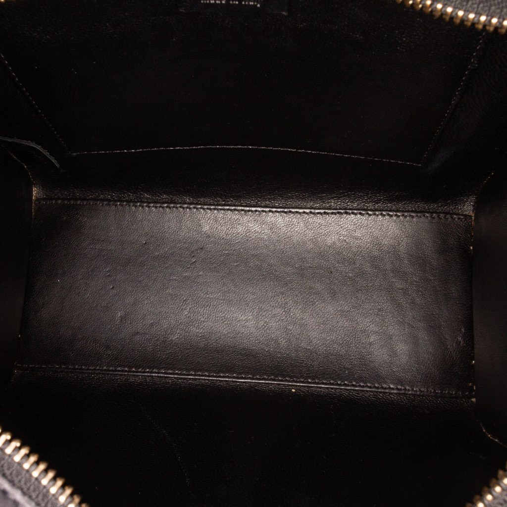 Celine Nano Tricolor Grained Calfskin and Nubuck Luggage Tote - 4