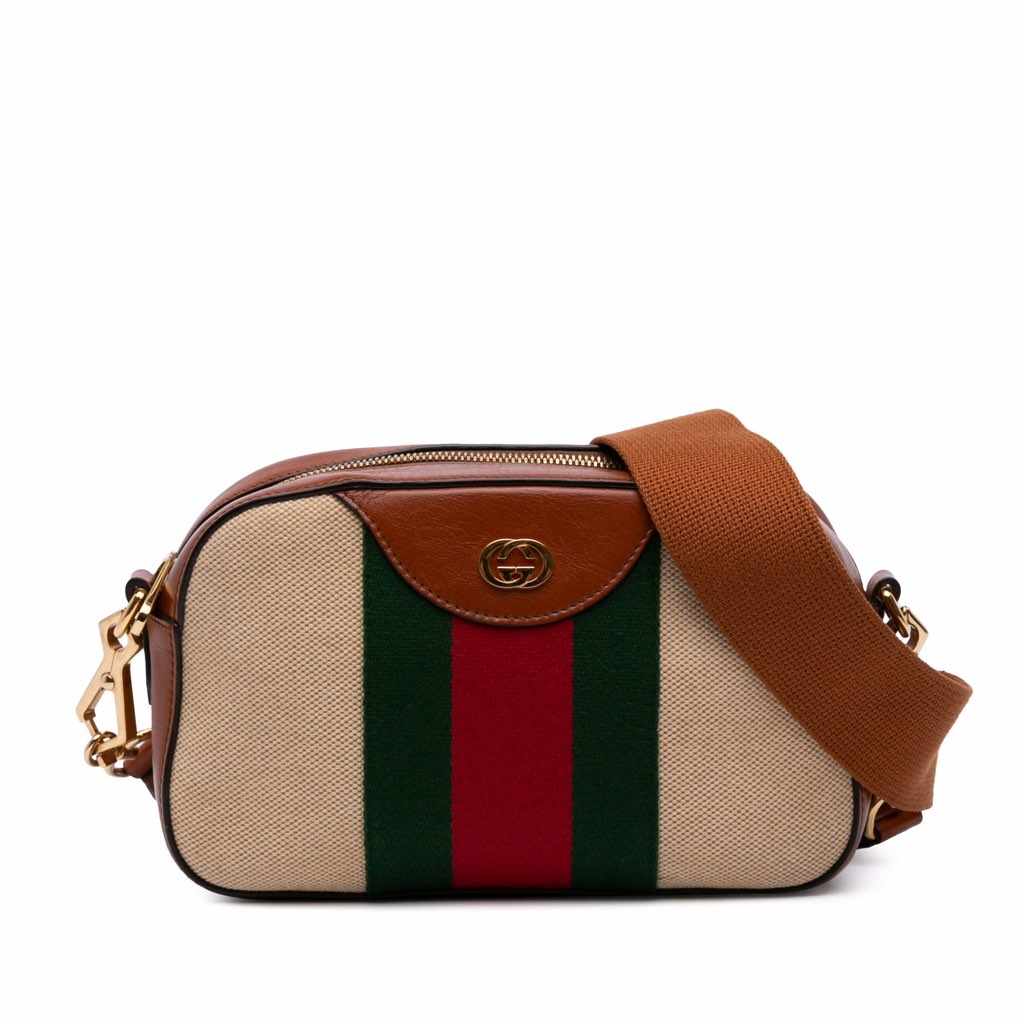 Gucci Canvas Web Camera Bag