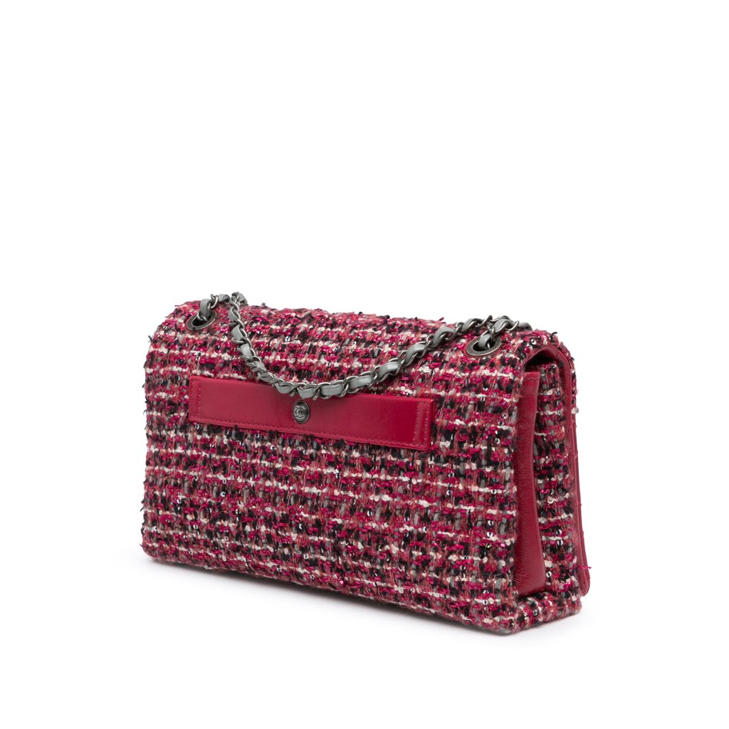 Chanel CC Lambskin and Tweed Flap - 2