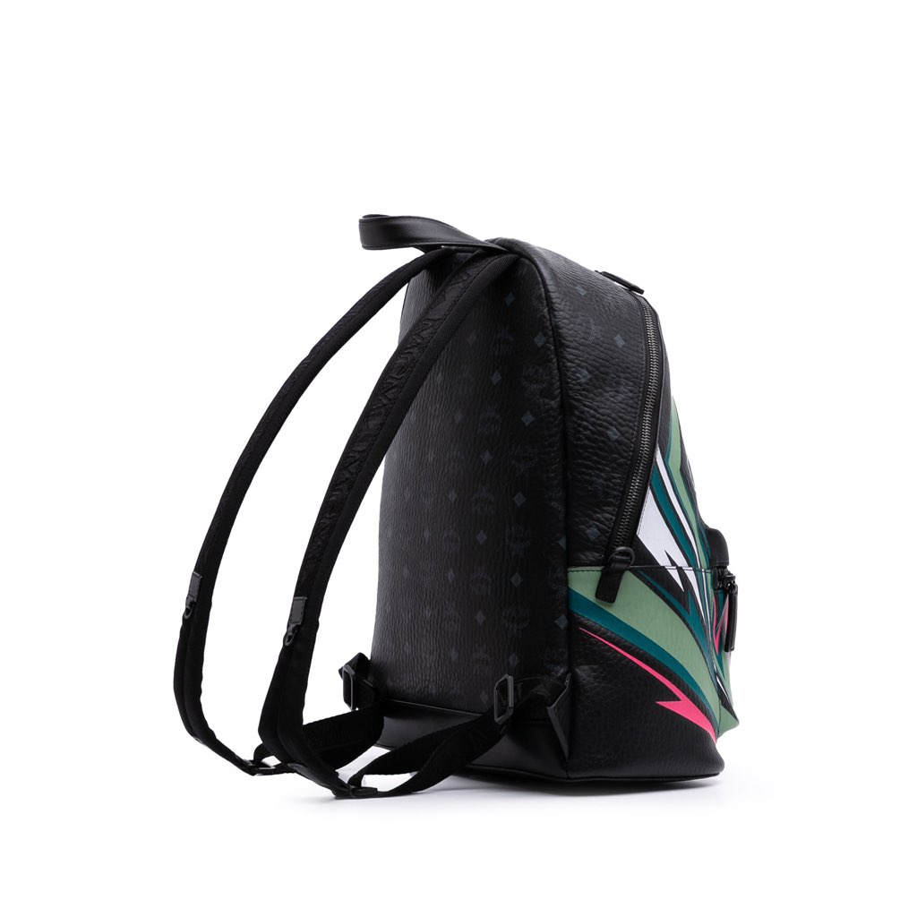 Mcm Medium Visetos Leather Stark MCmotor Backpack - 2