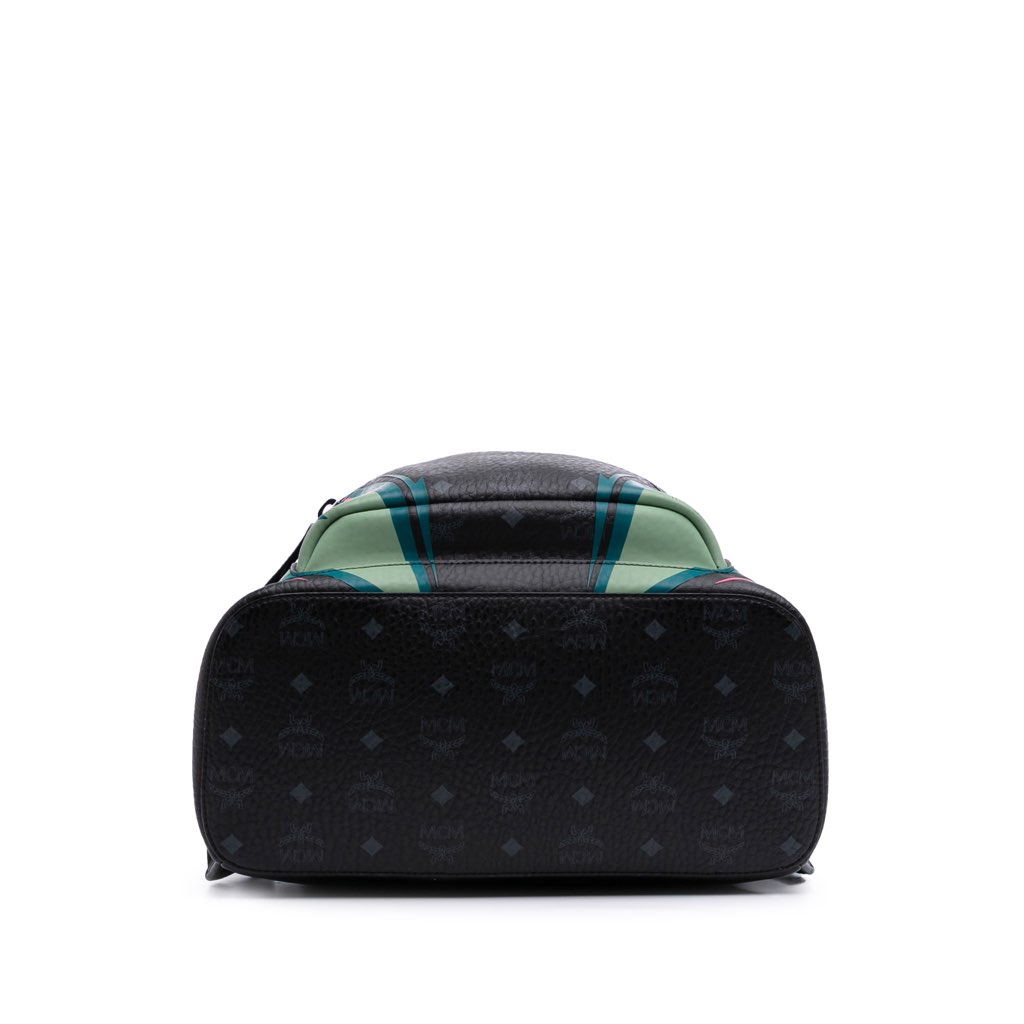 Mcm Medium Visetos Leather Stark MCmotor Backpack - 3