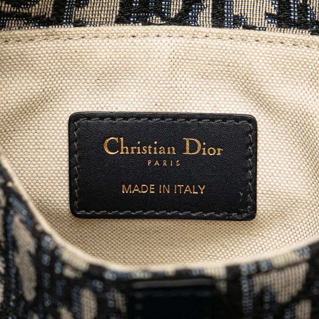 Dior Mini Oblique Canvas Saddle Bag - 5