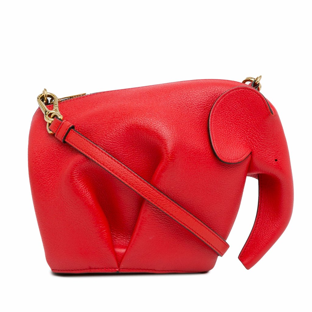 Loewe Mini Leather Elephant Crossbody