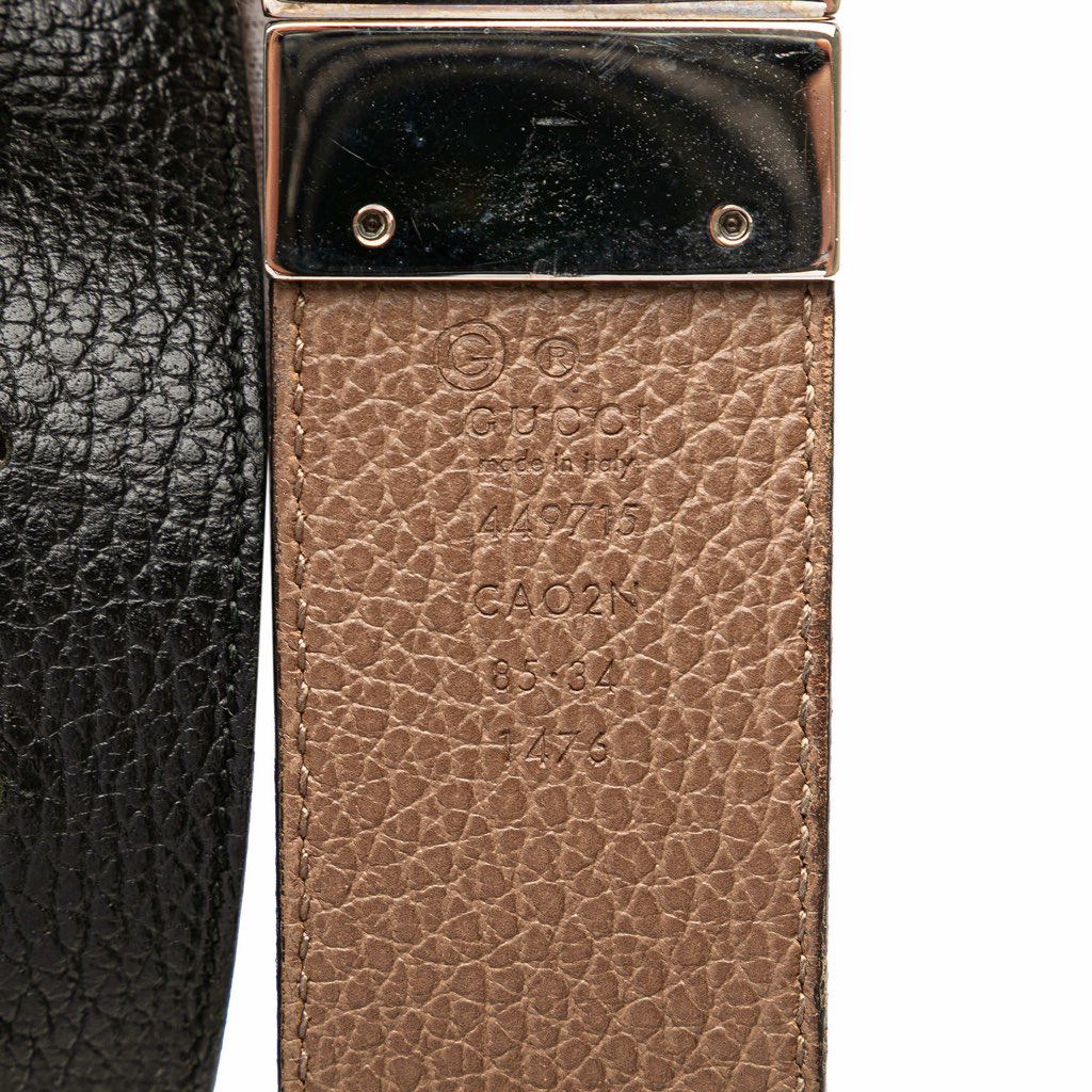 Gucci Leather 1973 Reversible Belt - 5