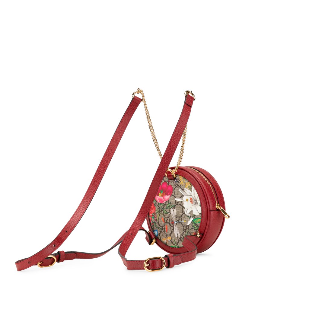 Gucci Mini GG Supreme Flora Round Ophidia Backpack - 2